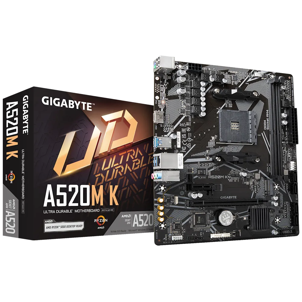 Gigabyte Motherboard A520M K V2 Gigabyte Motherboard A520M K V2